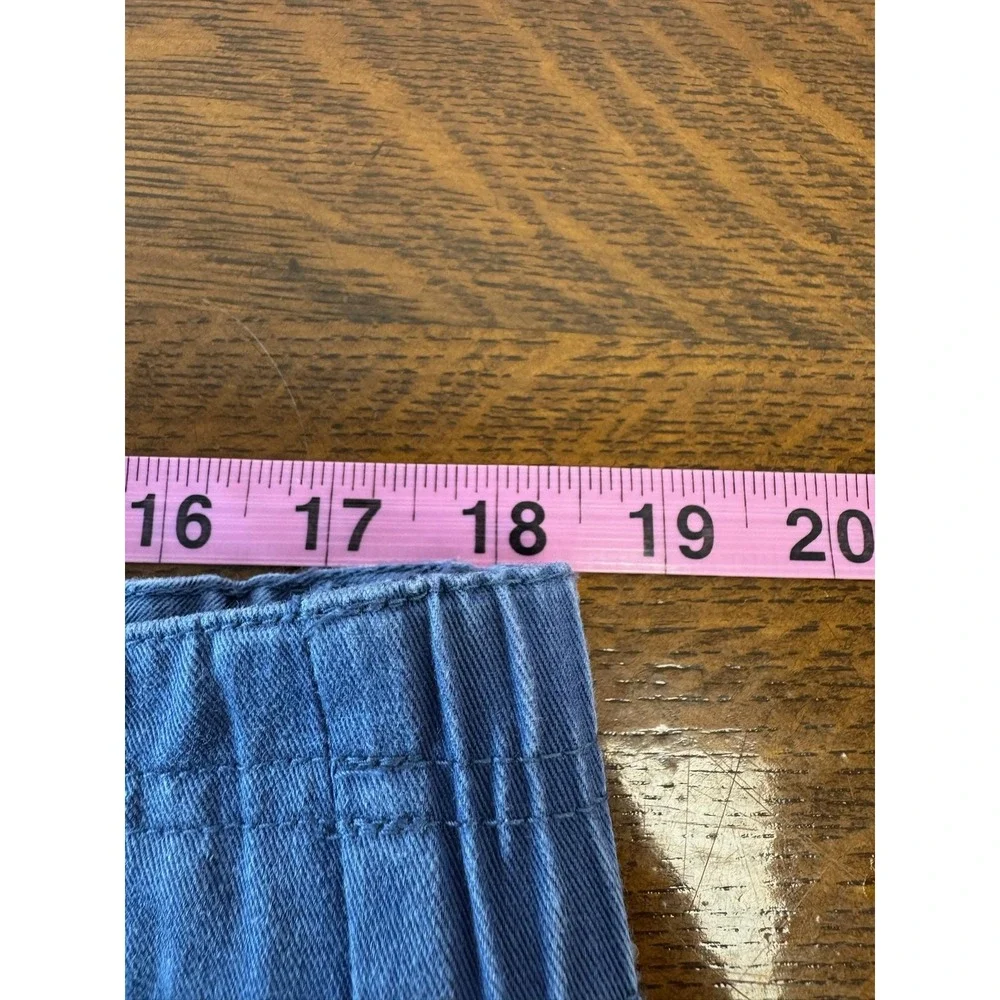 Vintage Eddie Bauer Pants Mens 38x31‎ Blue Pigment Dyed Chino Elastic Waist 90s